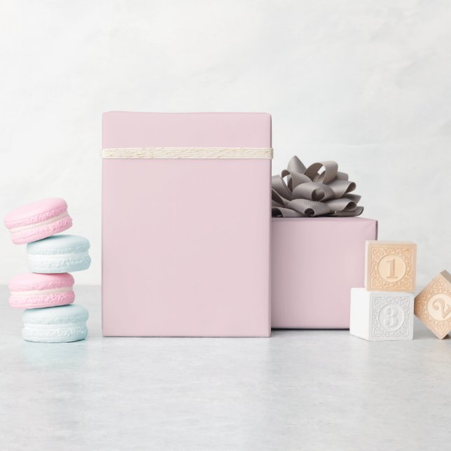 Trendy Soft Pastel Pink - Wrapping Paper Roll (Baby Shower)