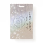 Trendy sparkles pearl holographic custom logo