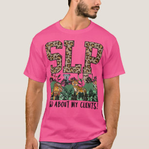 Trendy Speech Therapist SLP Therapy Cute Leopard P T-Shirt