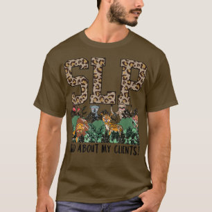 Trendy Speech Therapist SLP Therapy Cute Leopard P T-Shirt