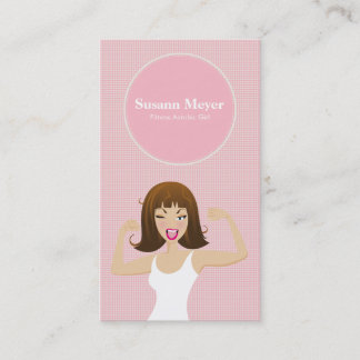 TRENDY SPORTY CUTE GIRLS BUSINESS CARD