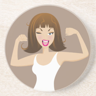 TRENDY SPORTY CUTE GIRLS COASTER