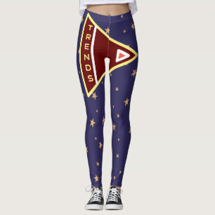 Trendy Starry Night with Unique Arrow Design  Leggings