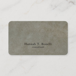 Trendy Stone Grey Plain Creative Modern Business Card