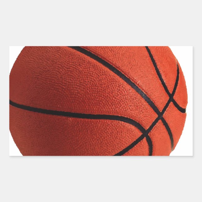 Trendy Style Basketball Rectangular Sticker (Front)