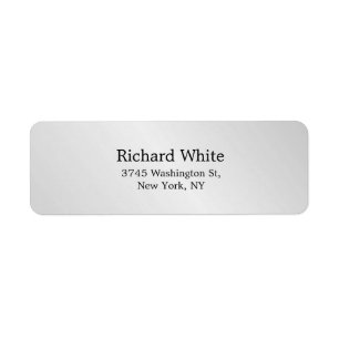 Trendy Style Silver Grey Plain Elegant Minimalist