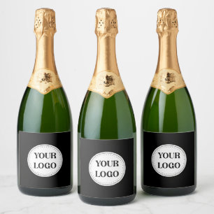 Trendy stylish & elegant branded sparkling wine label
