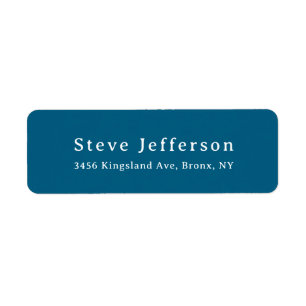 Trendy Stylish Elegant Minimalist Plain Blue