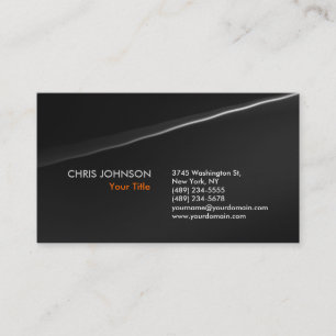 Trendy Stylish Grey Wave Pattern Business Card