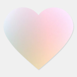 Trendy Stylish Modern Colourful Blank Template Heart Sticker