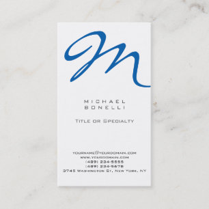 Trendy Stylish Monogram Standard Business Card