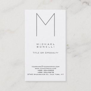 Trendy Stylish Monogram Standard Business Card