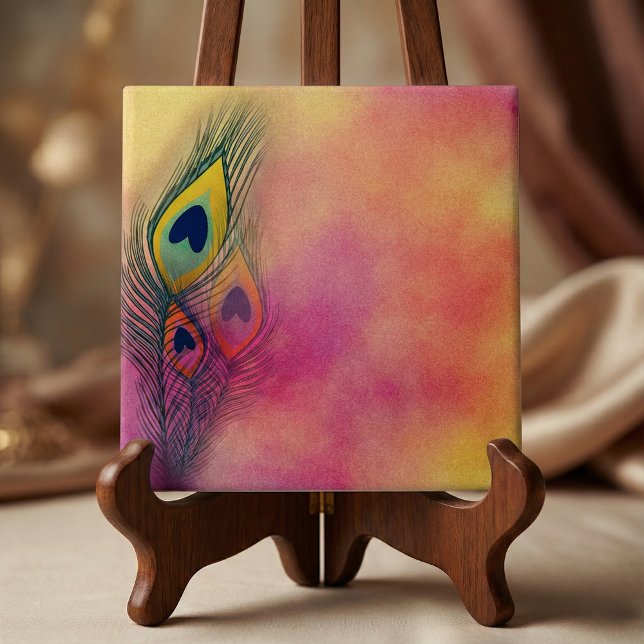 Trendy Stylish Peacock Feathers Tile (Creator Uploaded)