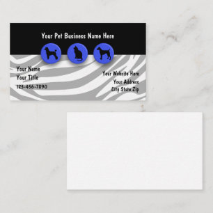 Trendy Stylish Pet Business Cards