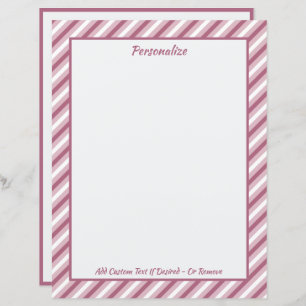 Trendy Stylish Pink Purple Stripes Personalised
