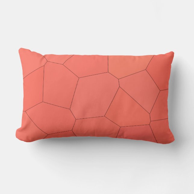 Trendy Stylish Salmon Lumbar Cushion (Front)