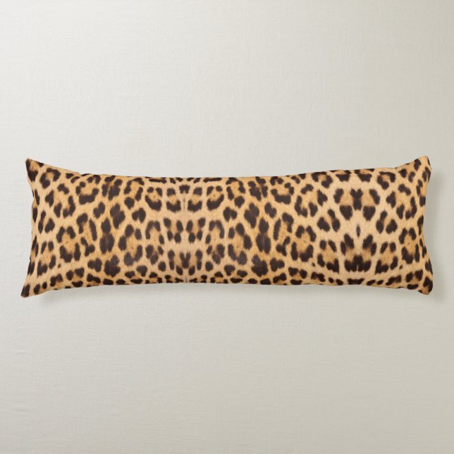 trendy stylish wild safari fashion leopard print body cushion (Front)