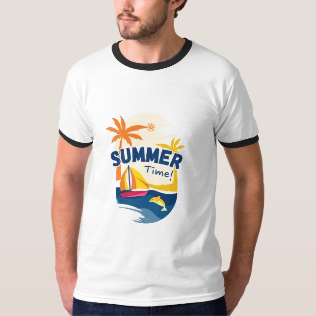 Trendy Summer T-Shirt for Men  (Front)