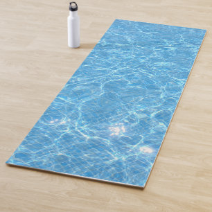 Trendy Swimming Pool Water Aqua Template Blue Yoga Mat