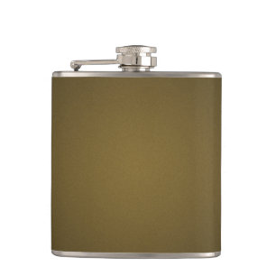 Trendy Tan and Black Grainy Vignette Hip Flask