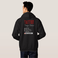 Trendy Tattoo Artist Studio Black and Red