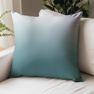 Trendy Teal Ombre Cushion