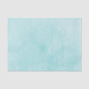 Trendy Teal Watercolor Wash Tissue Paper