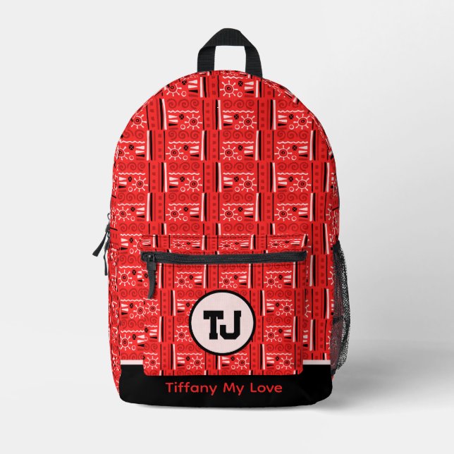 Trendy Team Back To School Teacher Backpack (Front)
