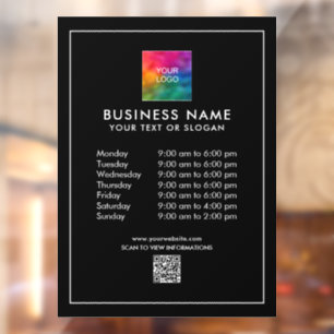 Trendy Template Business Logo QR Code Custom