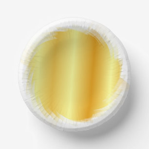 Trendy Template Gold Look Elegant Glamour Paper Plate