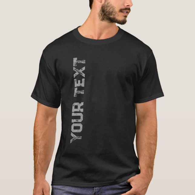 Trendy Template Mens Modern Elegant Custom T-Shirt (Front)