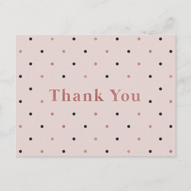 Trendy Thank You Postcard (Front)
