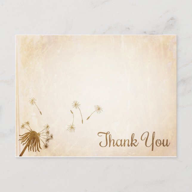 Trendy Thank You Postcard (Front)