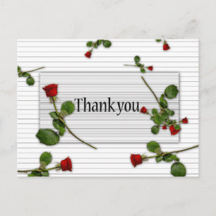Trendy Thank You Postcard