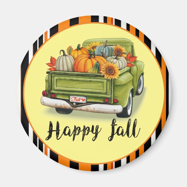 Trendy Thanksgiving Beautiful Autumn Collection Magnet (Front)