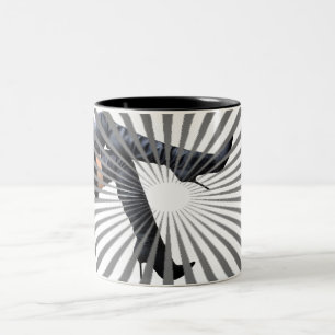 Trendy Thigh High Boot Art Two-Tone Coffee Mug
