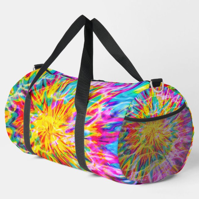 Trendy Tie Dye Duffle Bag (Right Corner)