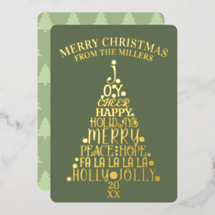 Trendy Tree Non-Photo Minimalist Green Gold