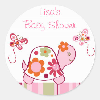 Trendy Tropical Turtle Envelope Seals Stickers