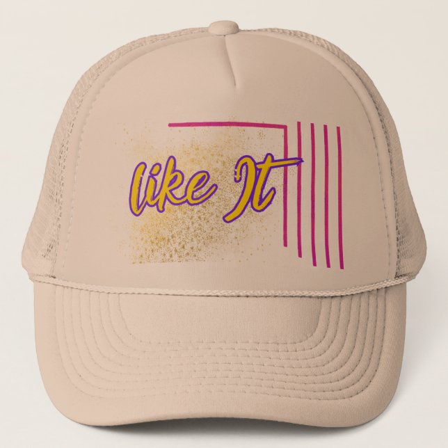 Trendy Trucker Hat Design for Men on Zazzle (Front)