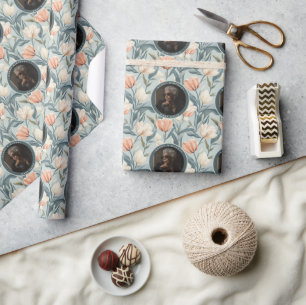 Trendy Tulip Flower Spring Birthday Wrapping Paper