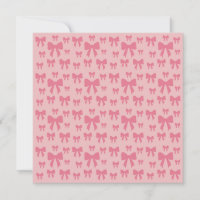 Trendy Tulip Pink Bows Pattern On Boho Chic Pink