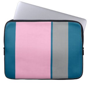 Trendy Turquoise and Pink Laptop Sleeve MurugiTech