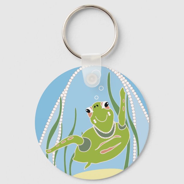Trendy Turtle Key Ring (Front)