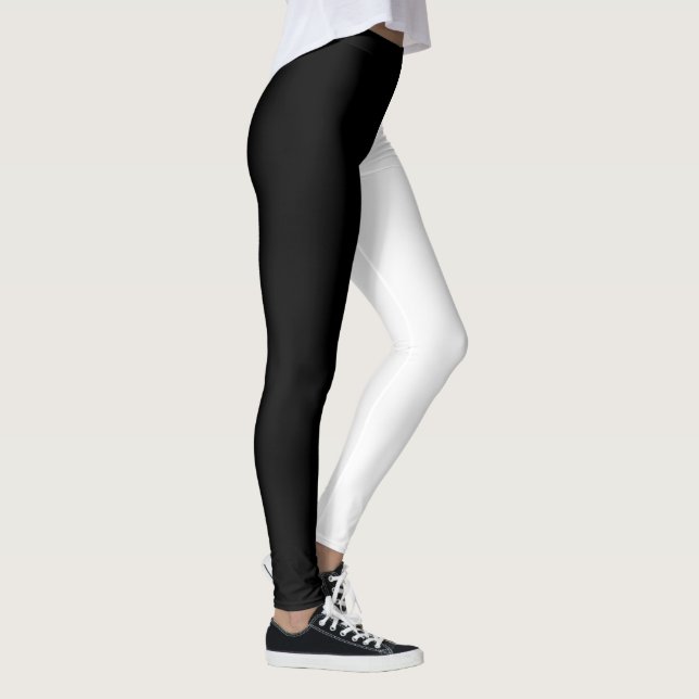 Trendy Two Colours | Black and White Leggings (Right)