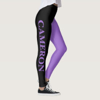 Trendy Two Colours | Name | Black and Amethyst