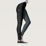 Trendy Two Colours | Name | Black and Gunmetal Leggings<br><div class="desc">Trendy Two Colours | Personalised Name | Black and Gunmetal Leggings</div>