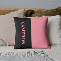 Trendy Two Colours | Name | Black and Salmon Pink