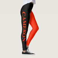 Trendy Two Colours | Name | Black and Scarlet