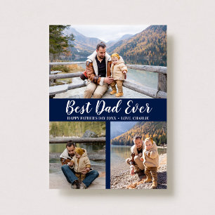 Trendy Typography 3 Photo Collage Father's Day